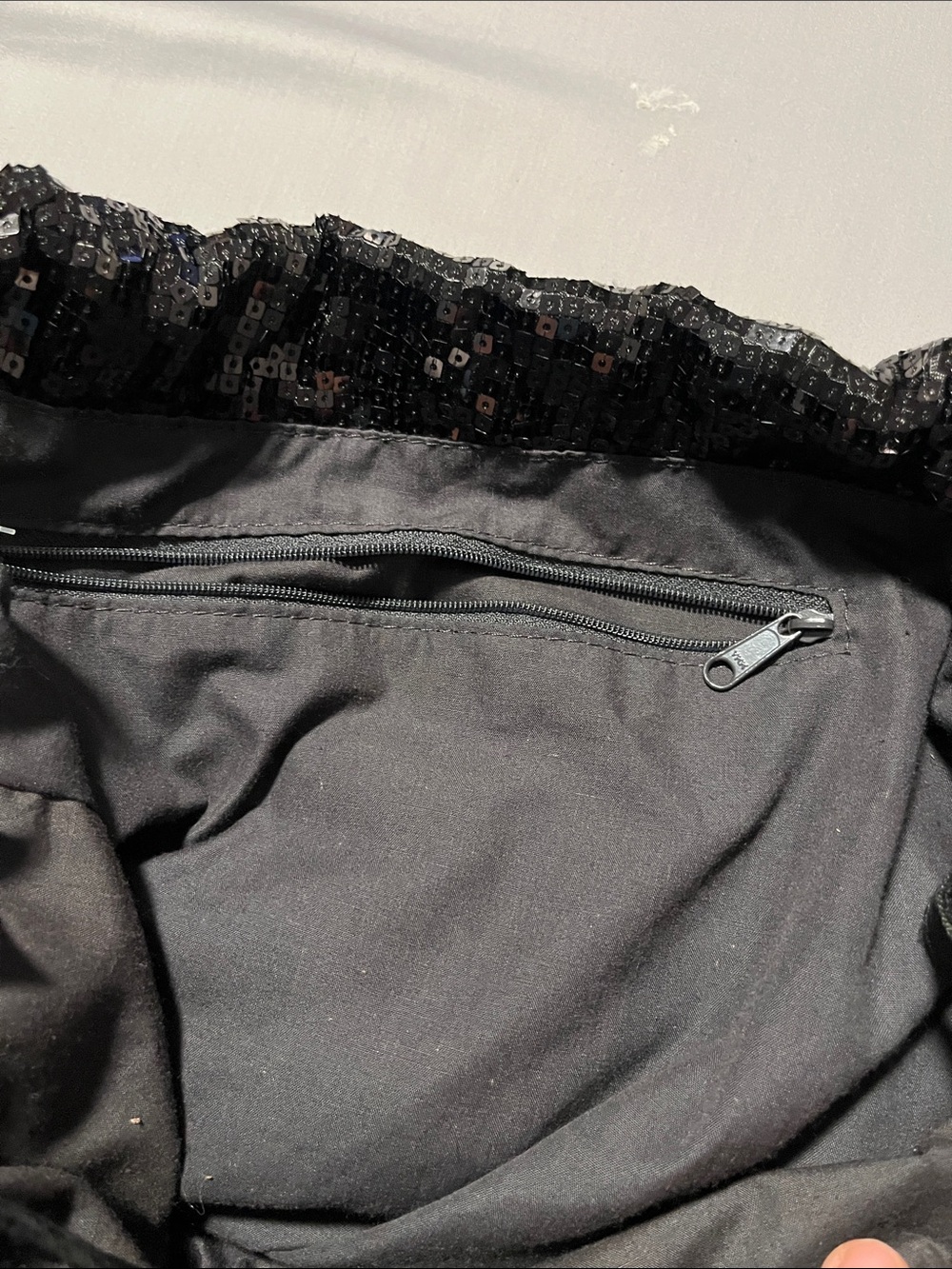 GAP Black Sequin Tote - Picture 3 of 3